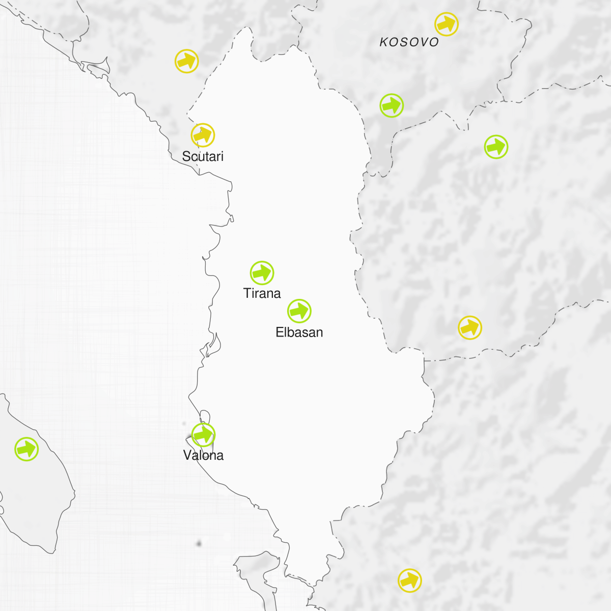 Città in Albania
