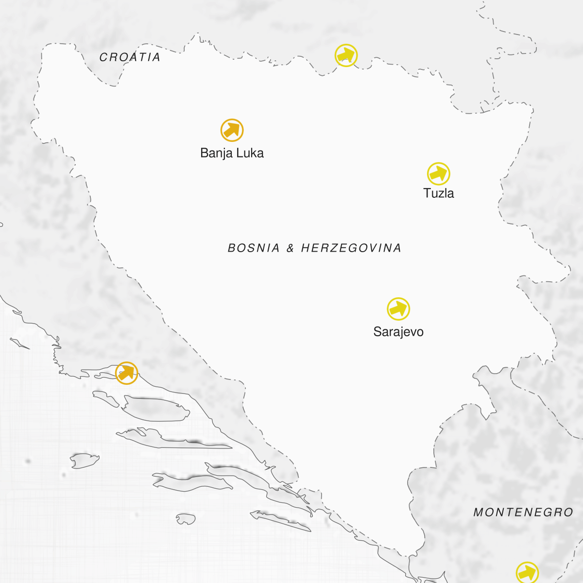 Cities of Bosnia & Herzegovina