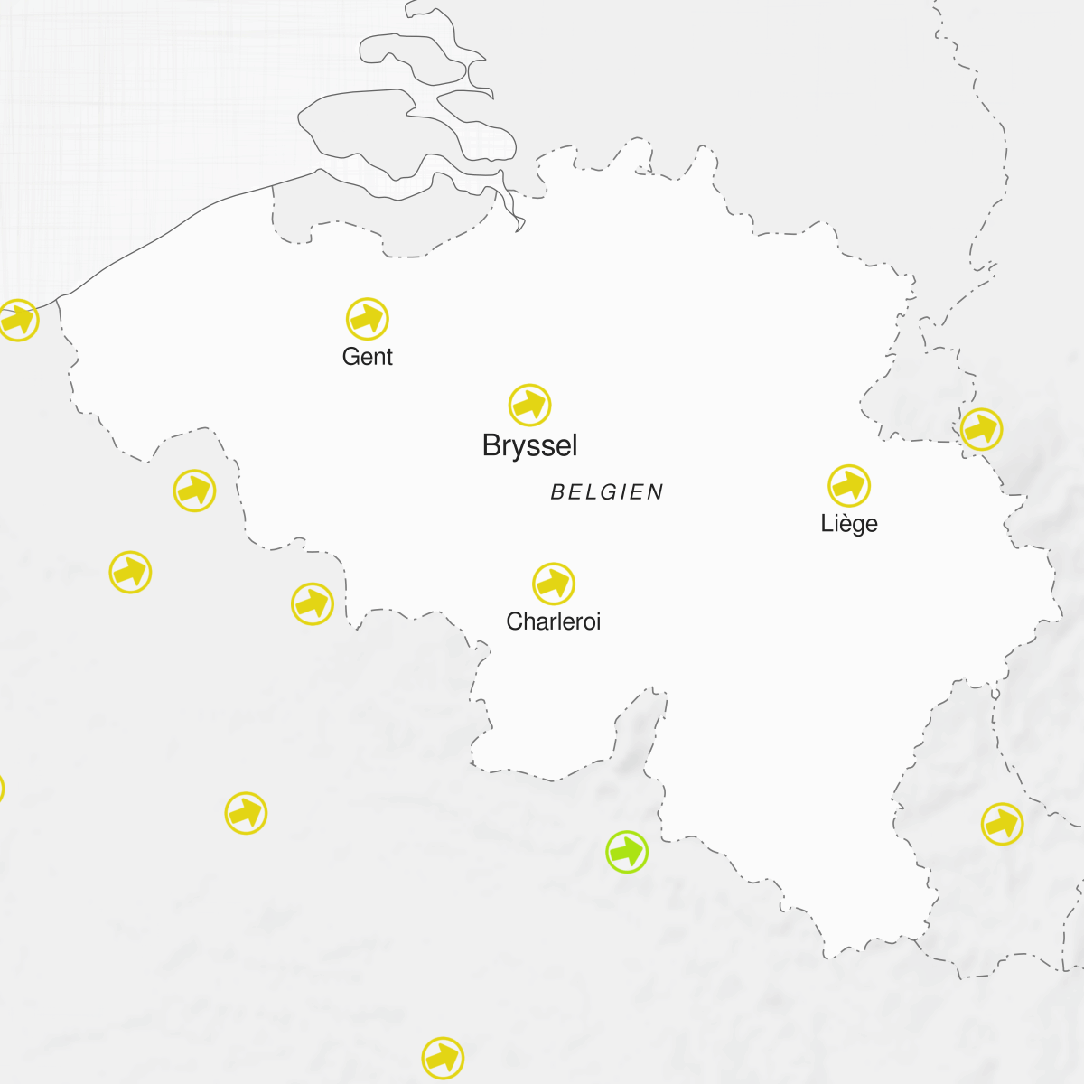 Städer i Belgien