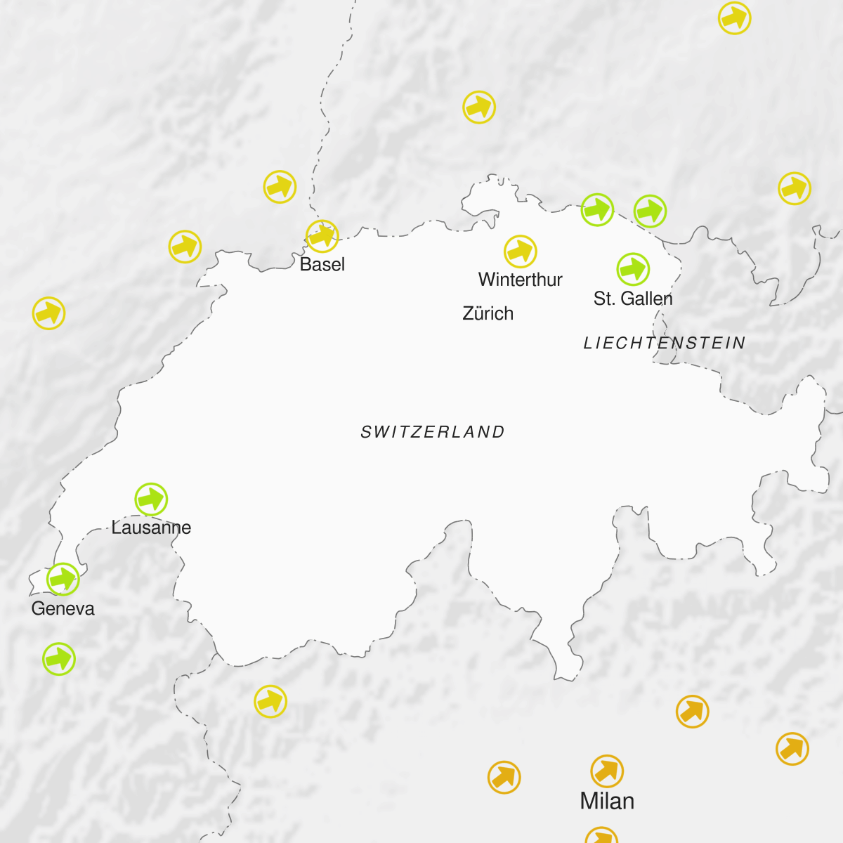 Cities of Switzerland