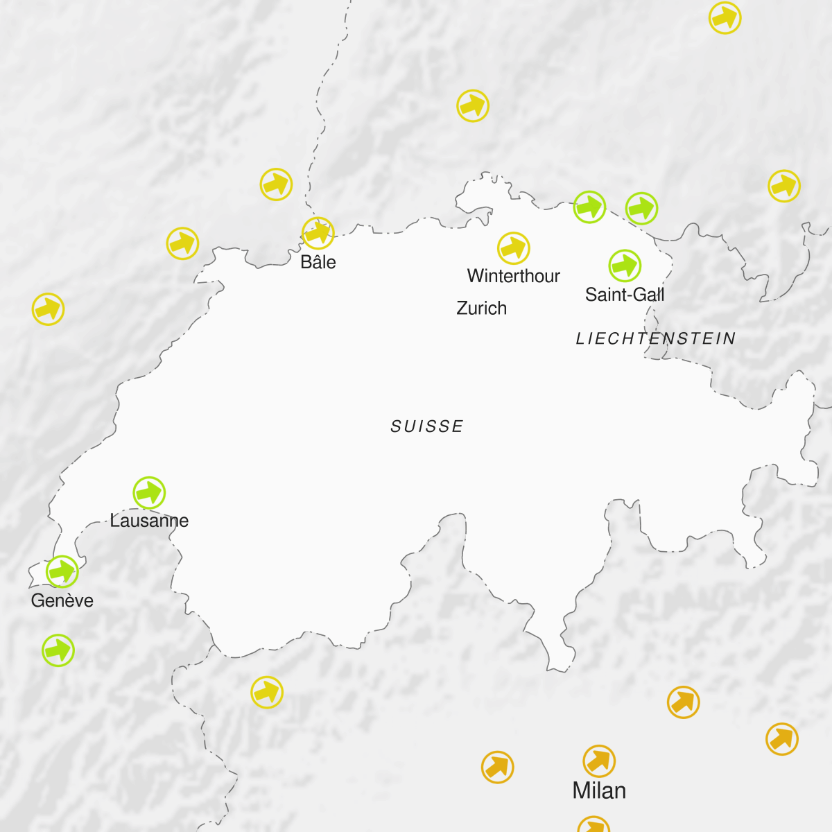 Villes de Suisse