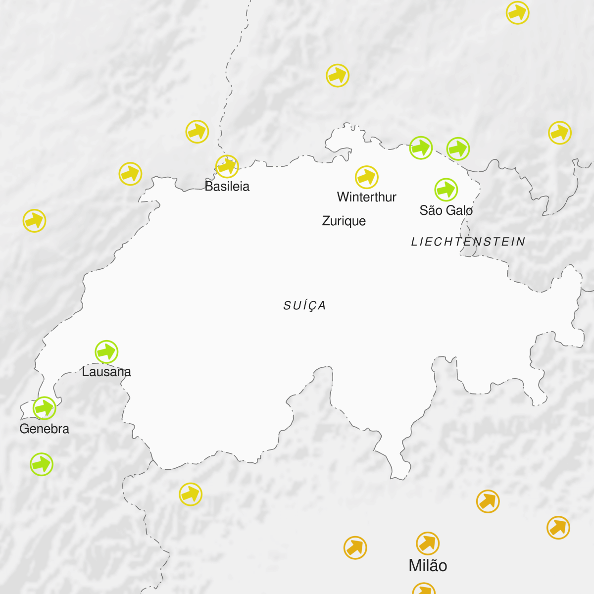 Cidades de/do(a) Suíça