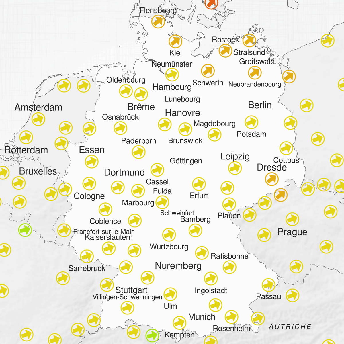 Villes de Allemagne