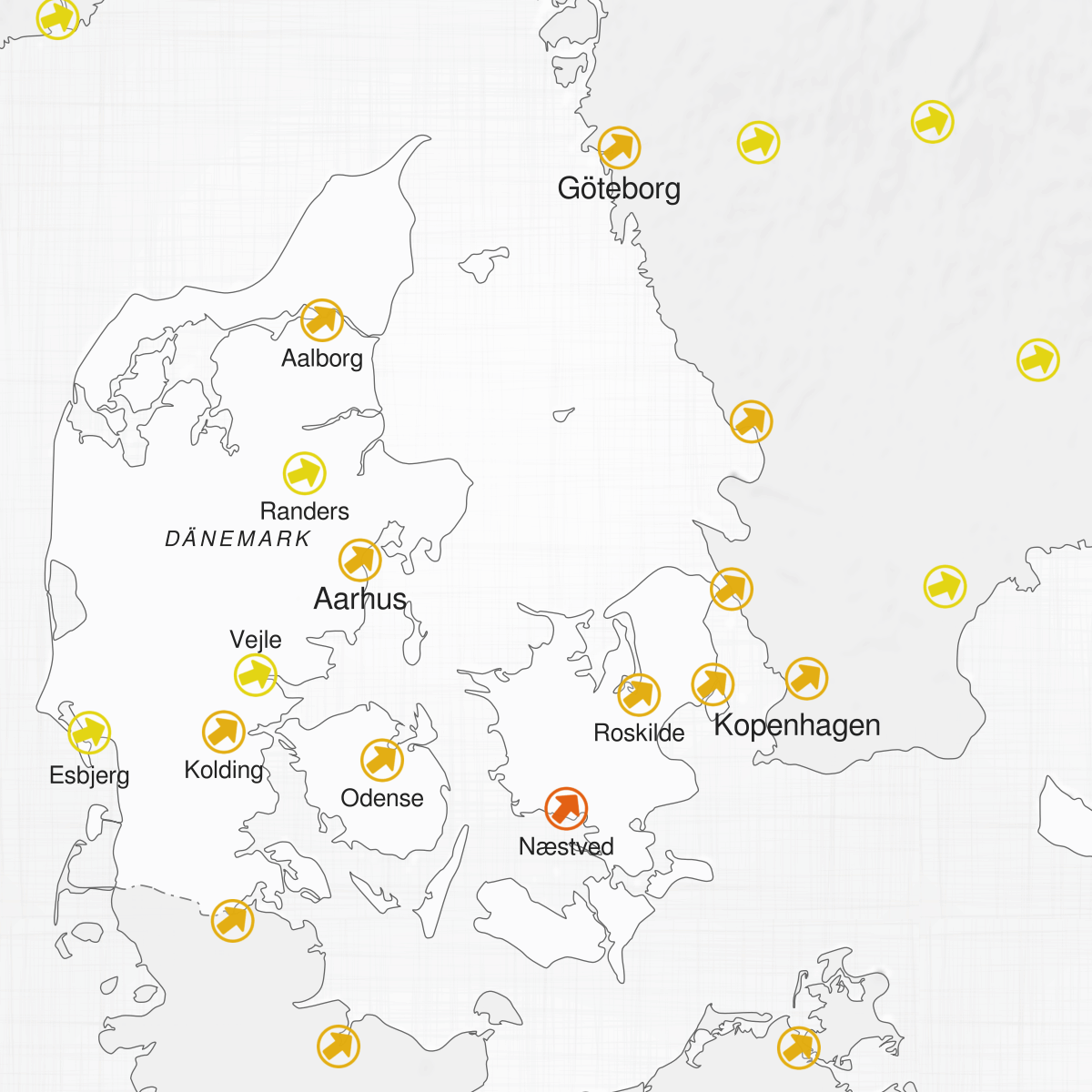 Städte in Dänemark