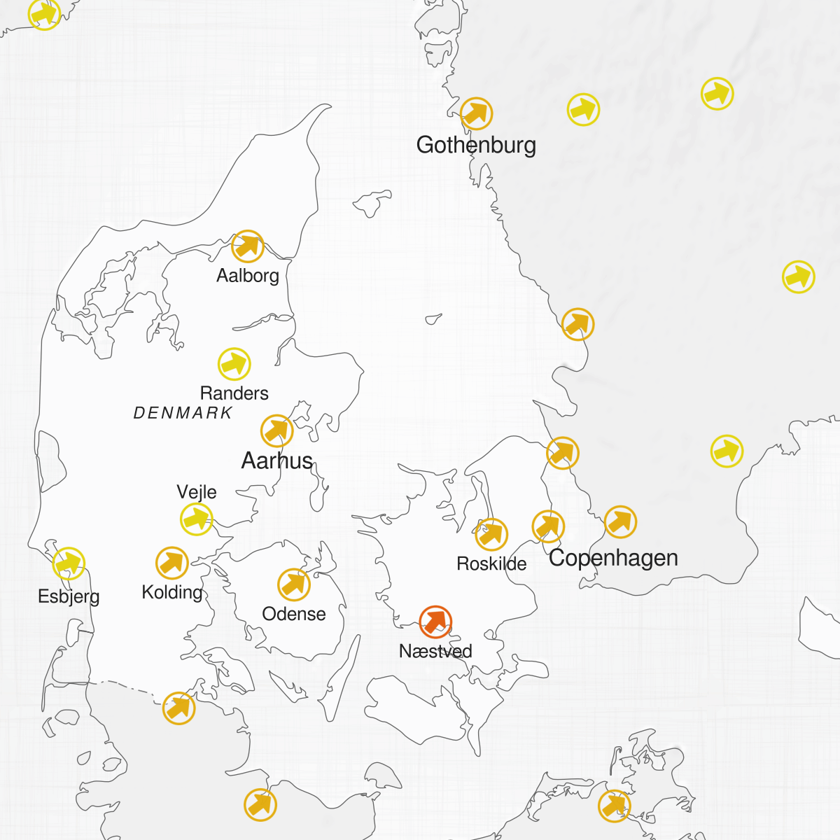 Cities of Denmark