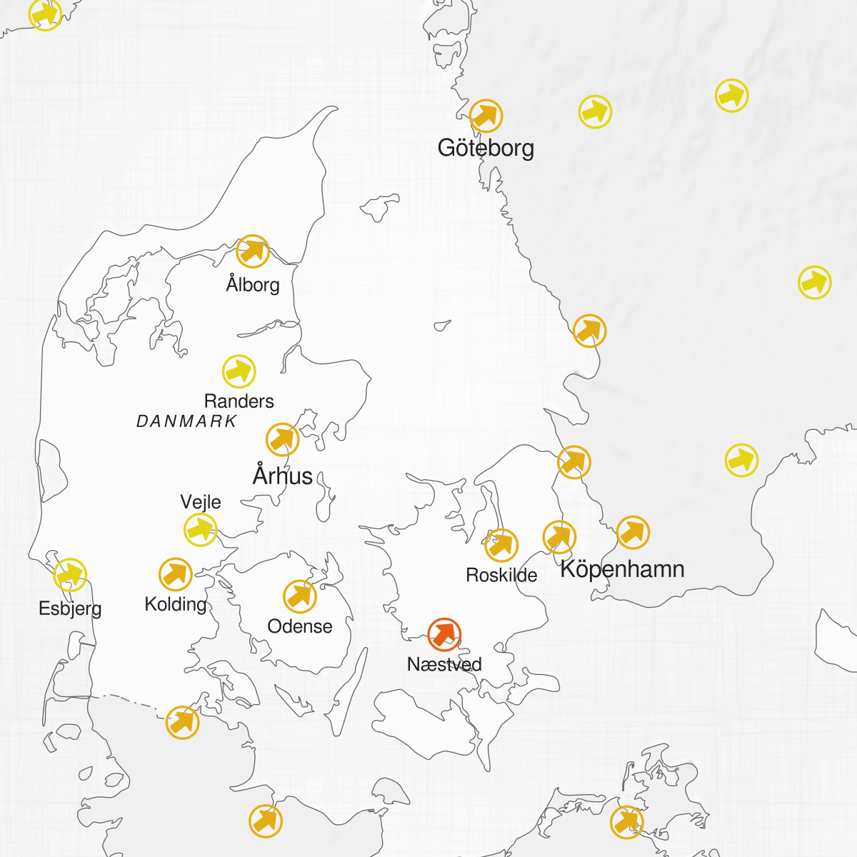 Städer i Danmark