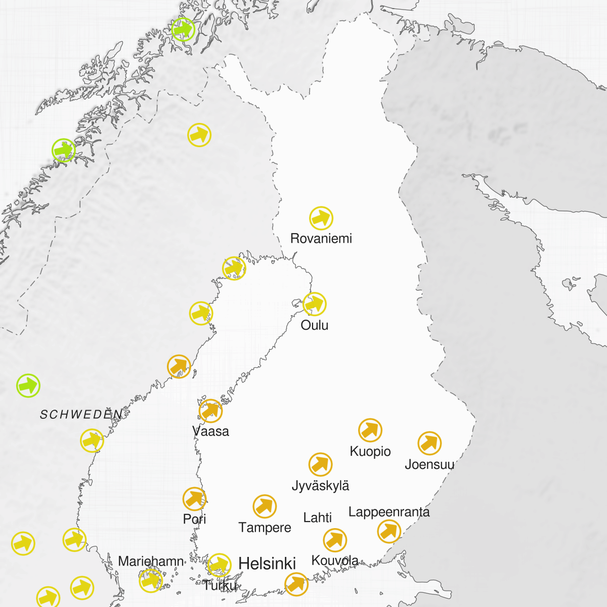 Städte in Finnland