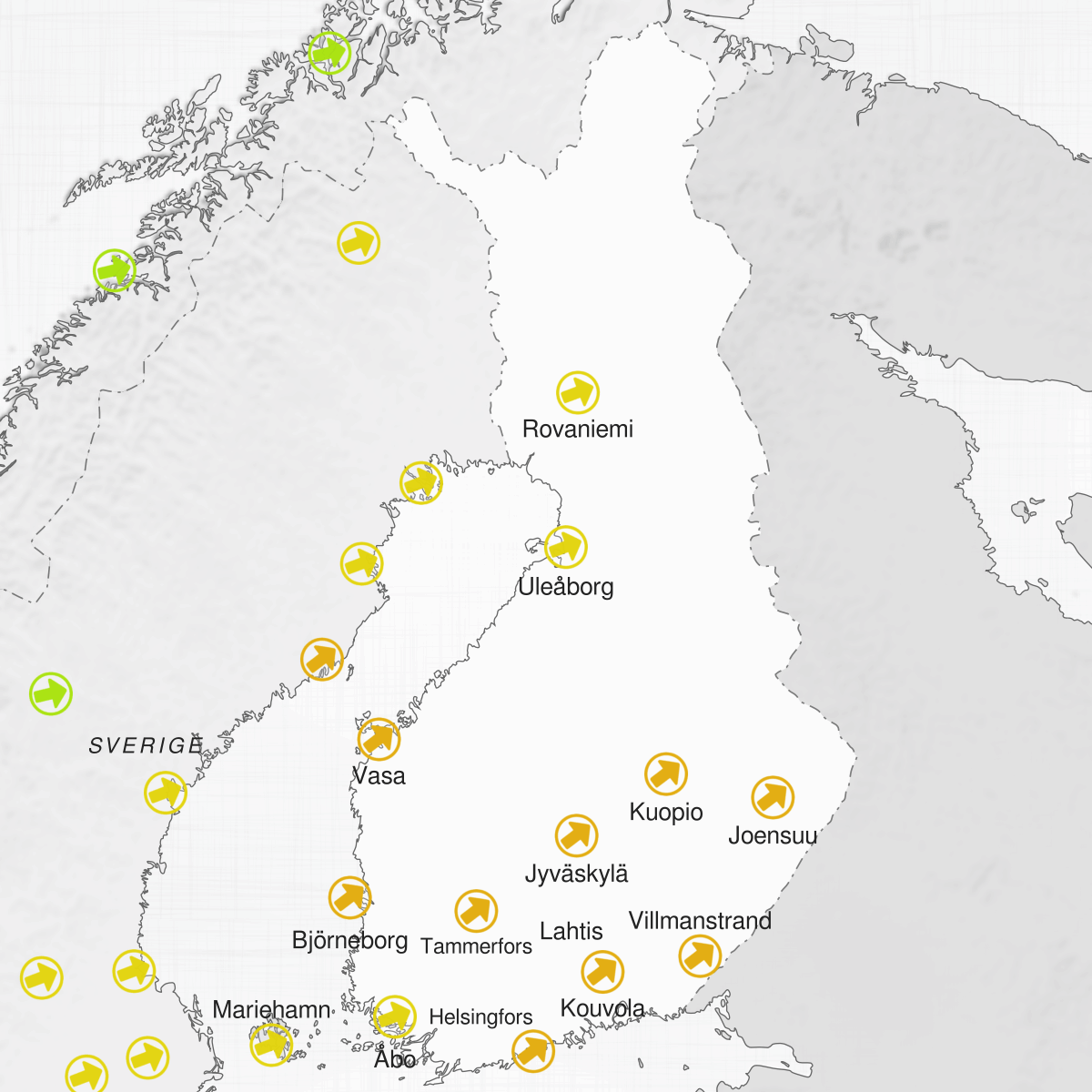Städer i Finland