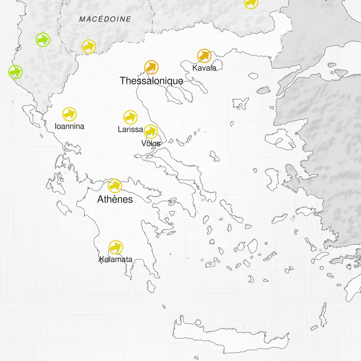 Villes de Grèce
