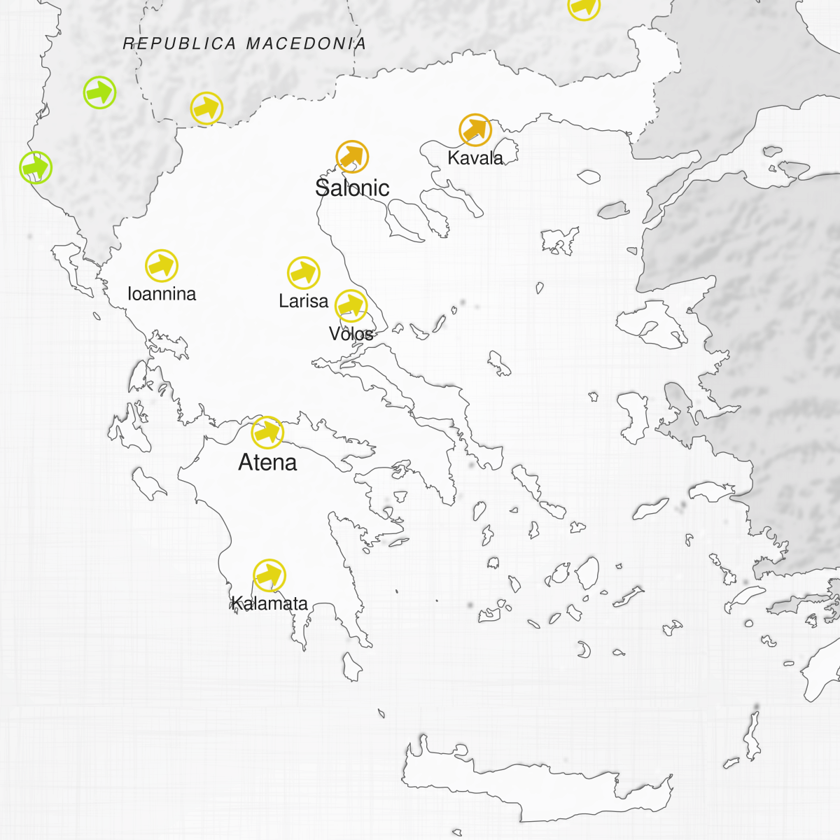 Orașele din Grecia
