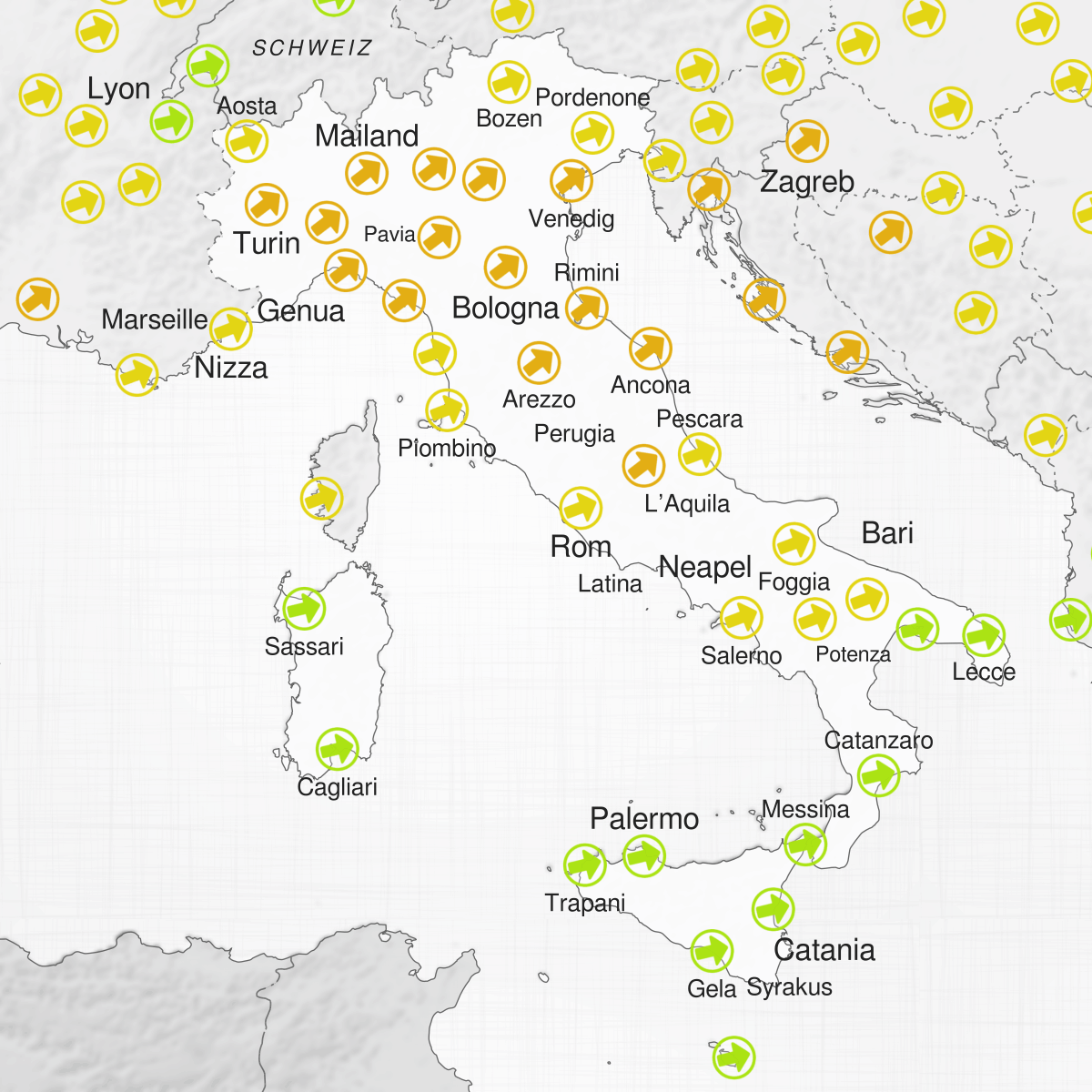 Städte in Italien