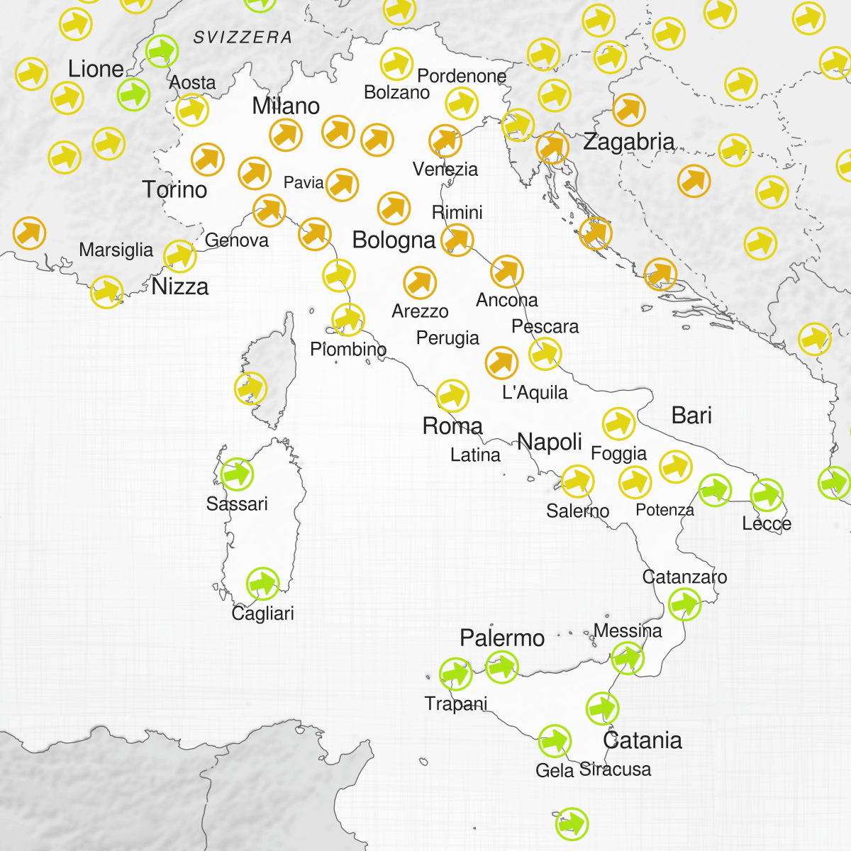 Città in Italia