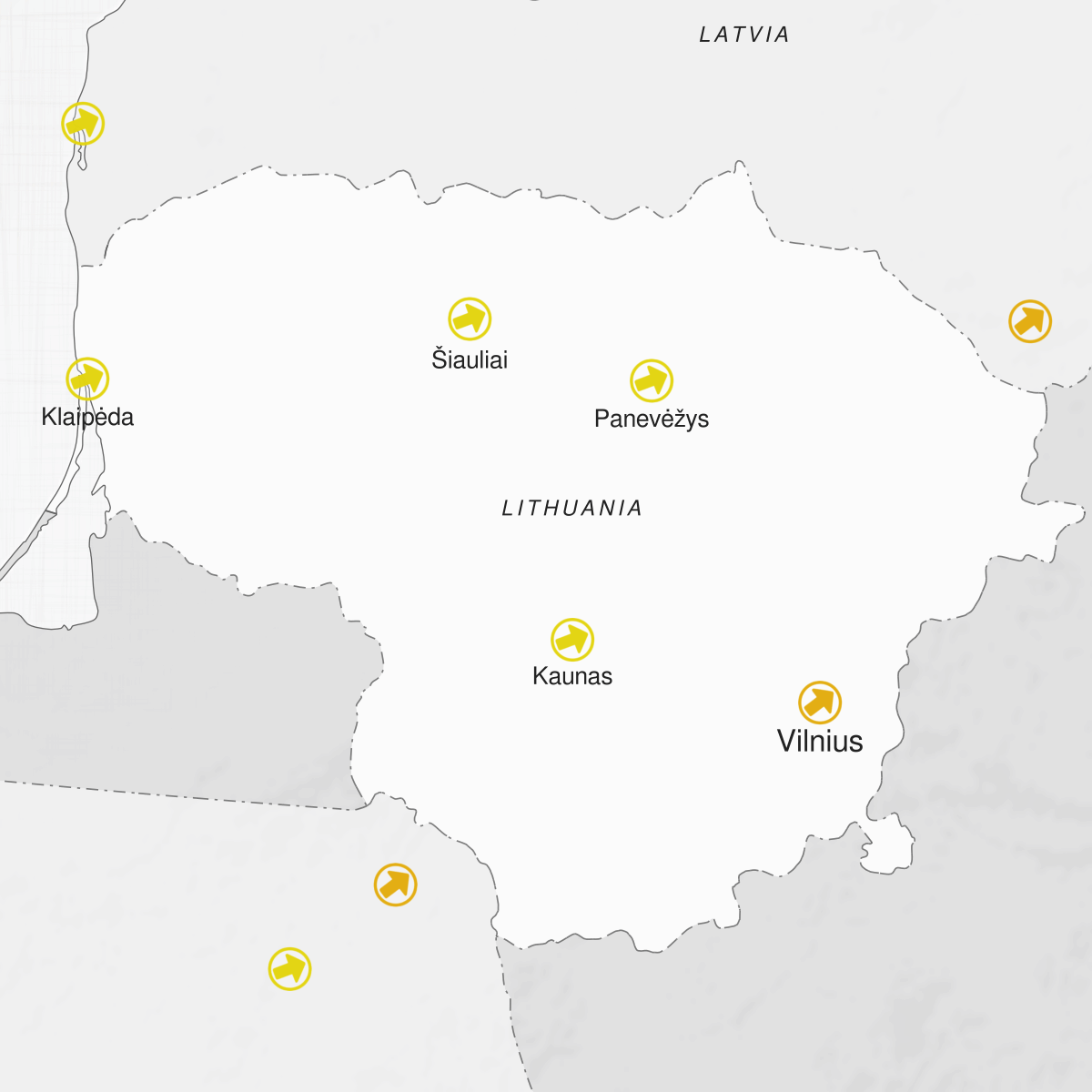 Cities of Lithuania