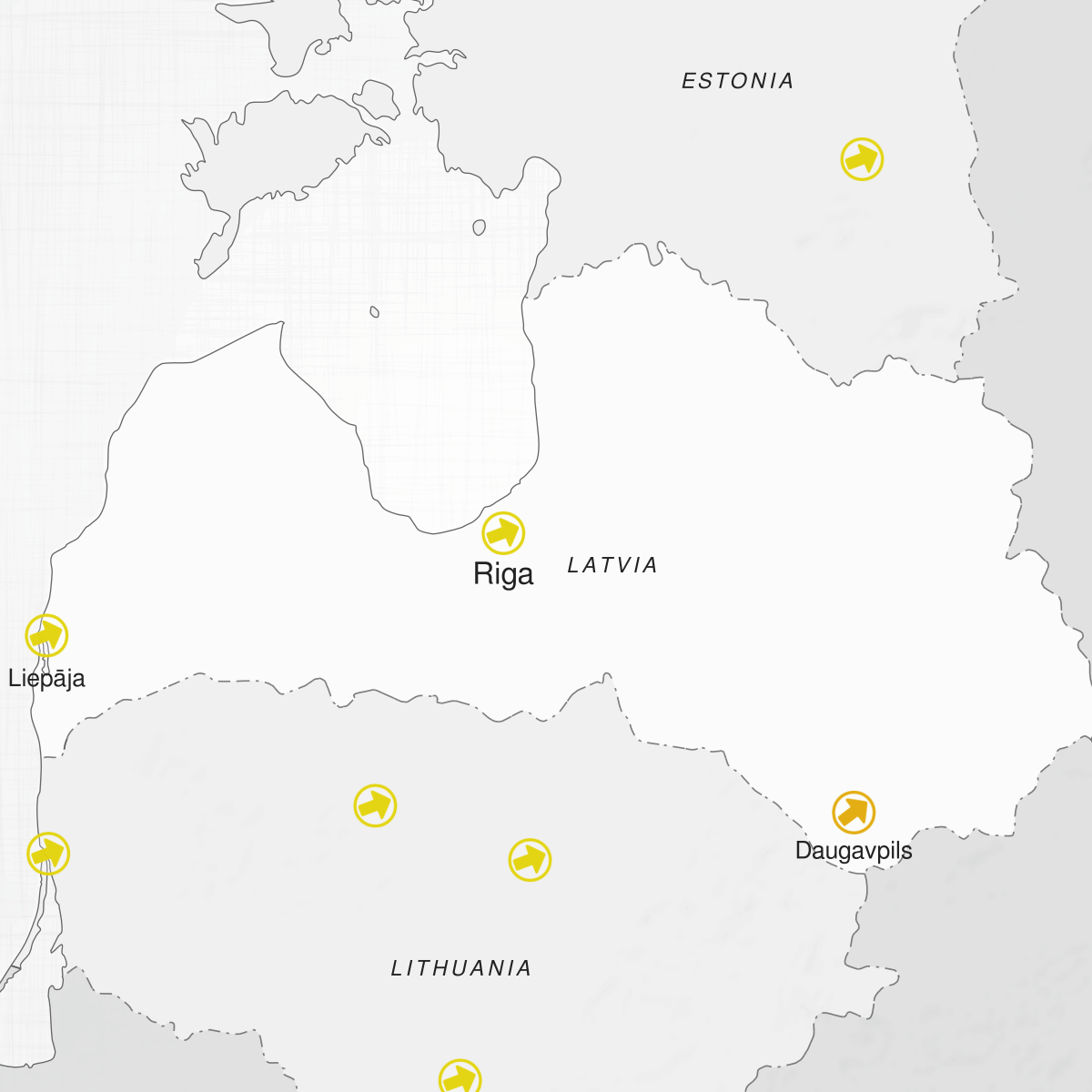 Cities of Latvia