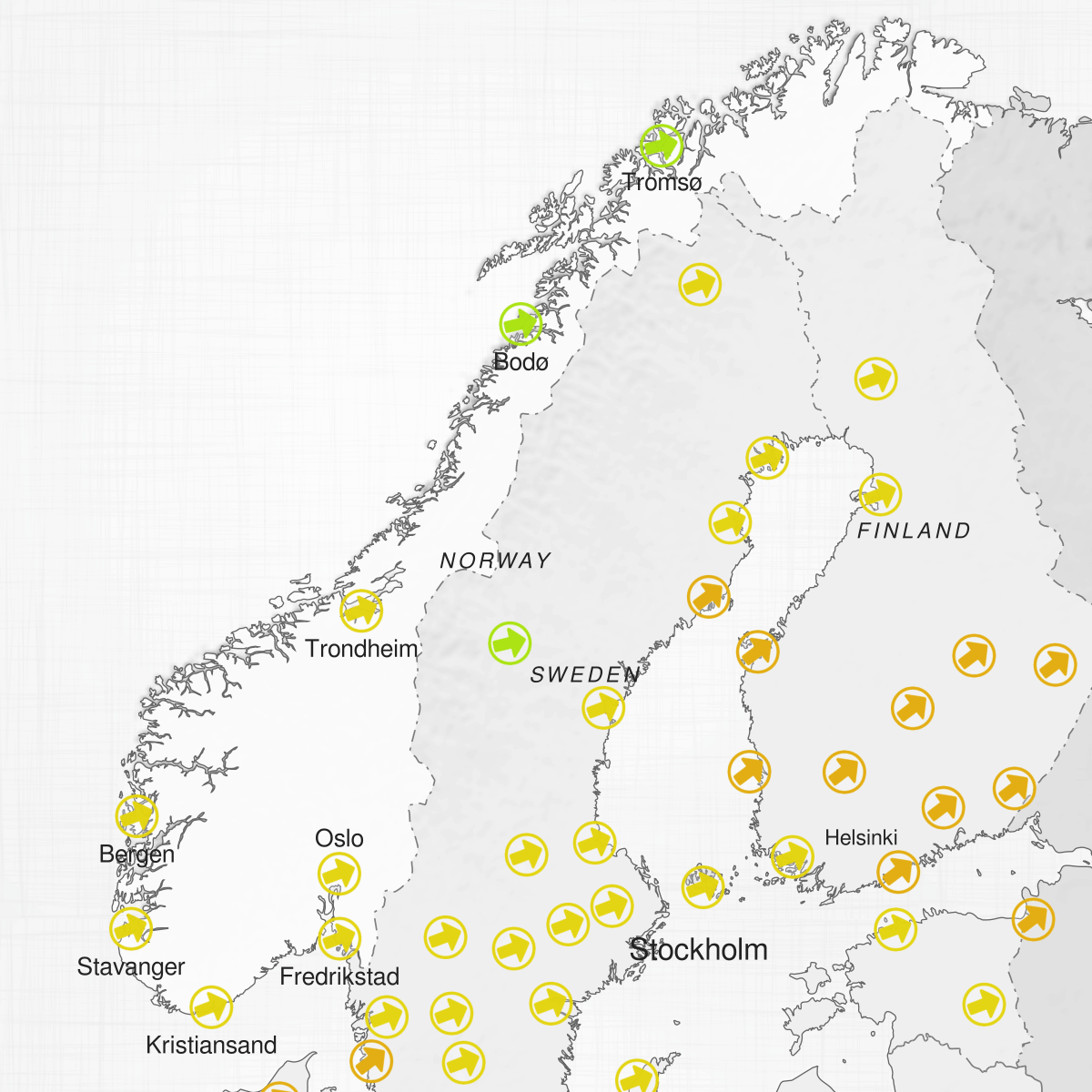 Cities of Norway
