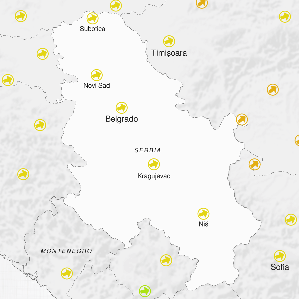 Ciudades de Serbia