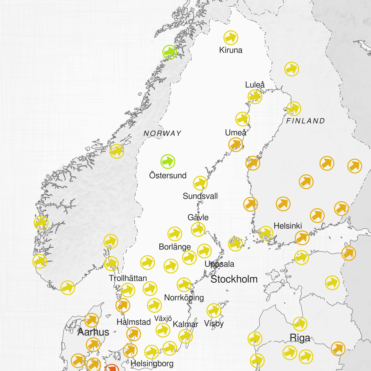 Cities of Sweden