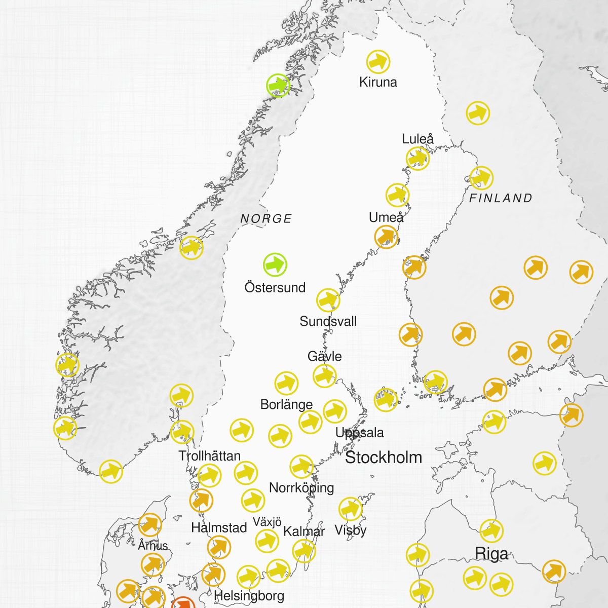 Städer i Sverige